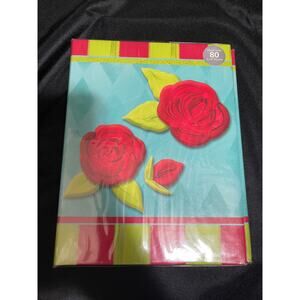 Red Rose Floral Y2K Photo Album Hardcover 80 Capacity - 4x6